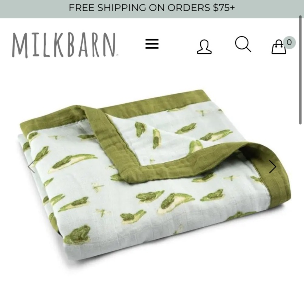 Milkbarn Frog Lovey Quilt